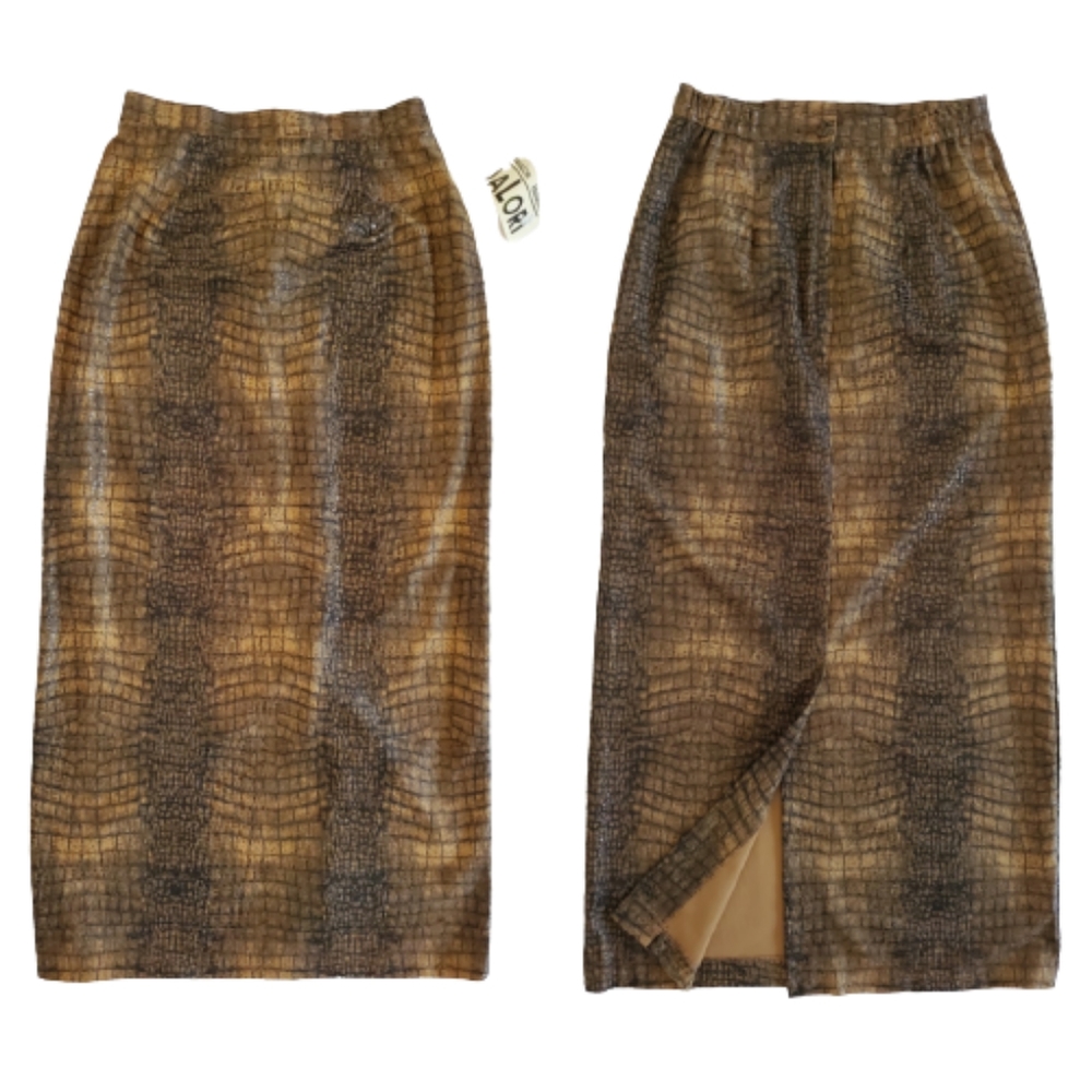 Vintage‎ HanaLori Animal print Long Skirt.